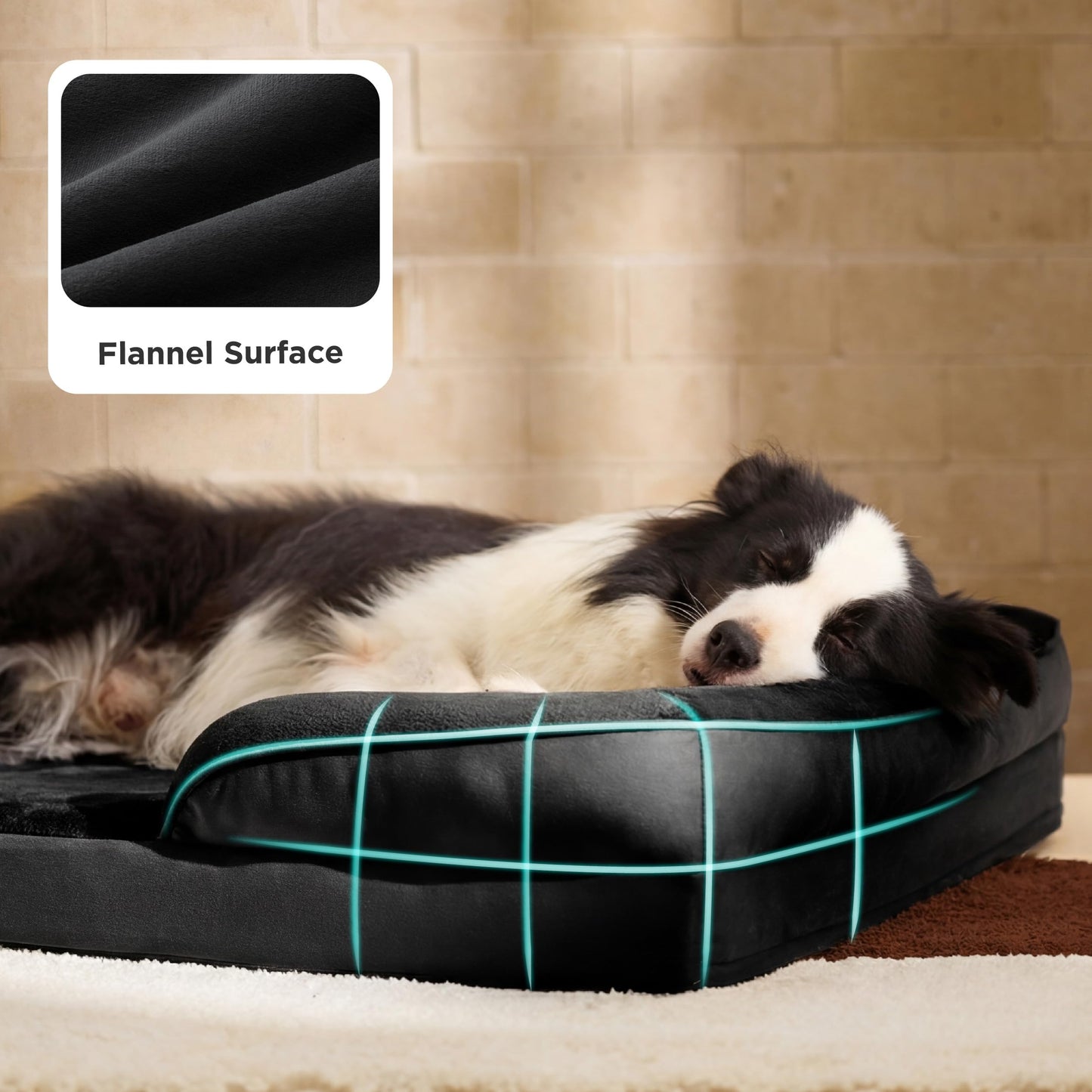 Bedsure Orthopedic Dog Bed for Large Dogs Big Washable Dog Sofa Beds