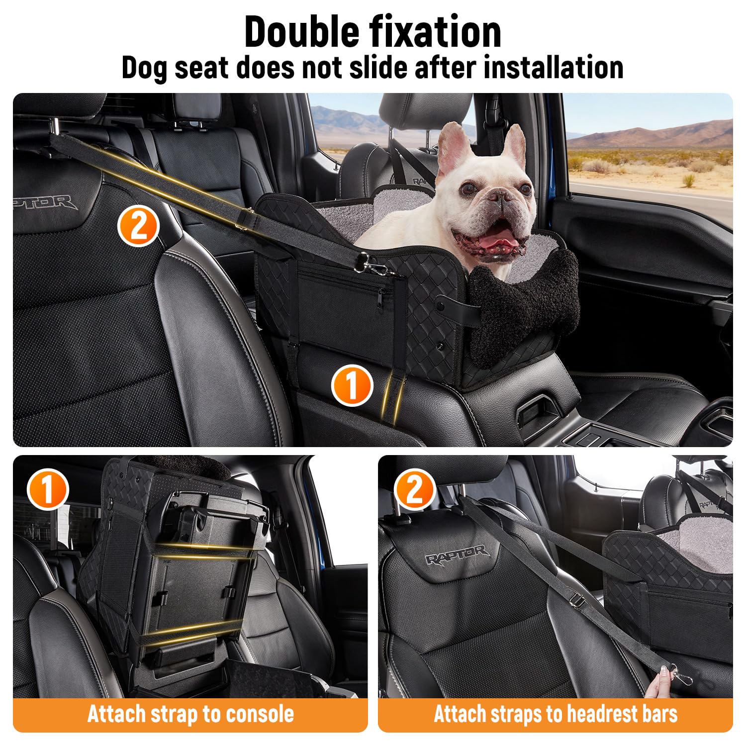 TKYZ Center Console Dog Car Seat,Pet Puppy Middle Console Dog Car Seat
