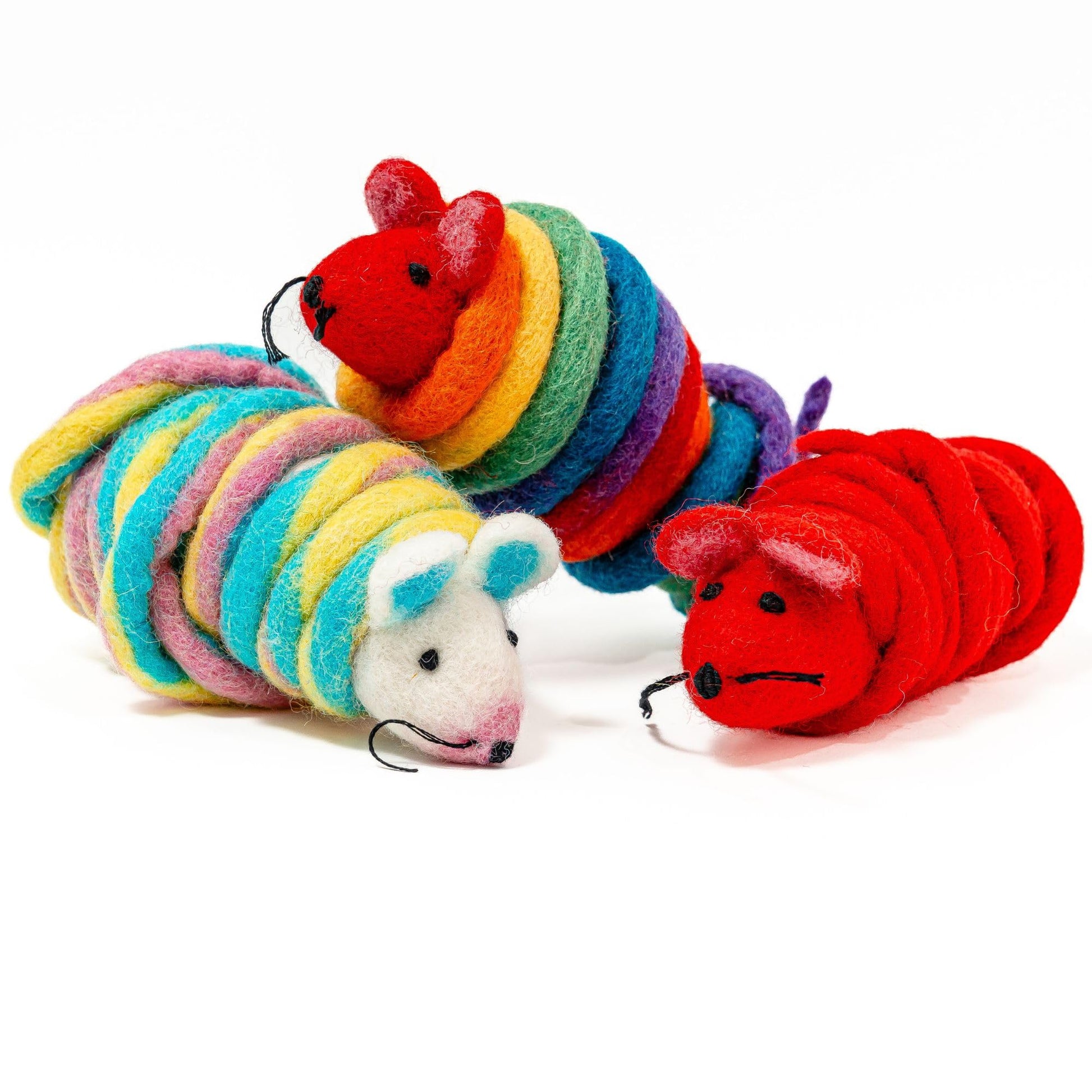 Catch a Mouse Wool Cat Toy 6-Foot Tail Indoor Cat Kittens. Pride Mouse