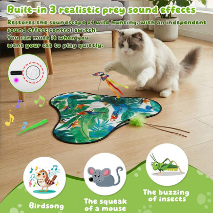 SDWUBQ Interactive Cat Toys Rechargeable,Moving Concealed Toys
