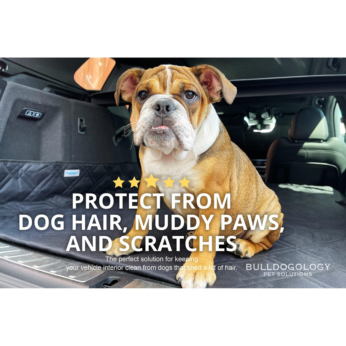 Bulldogology SUV Cargo Liner for Dogs x106" Heavy Duty Pet Trunk Seat