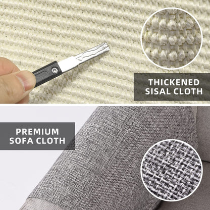 Cat Scratch Couch Protector with Natural Sisal for Protecting Couch