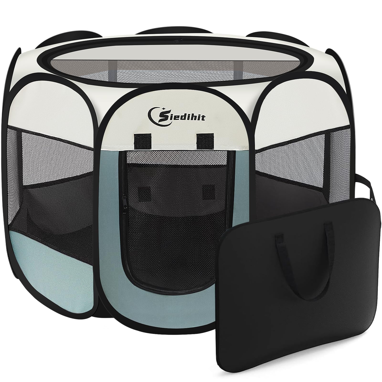 Siedihit Dog Cat Playpen, Puppy Pet Playpen Indoor for Small Dog Crate