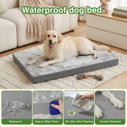 Vonabem Waterproof Outdoor Dog Bed Large Medium Sized Dogs, Bed