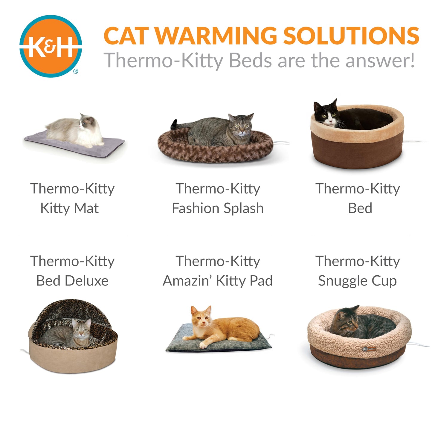 K&H Pet Products Self-Warming Cat Bed Pad,Self Heating Pad for Bed