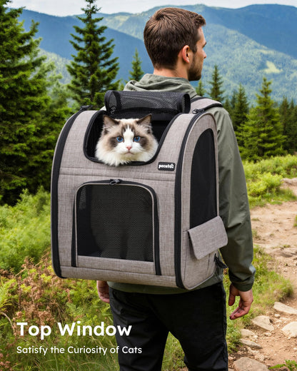Pecute Cat Backpack Carrier XL, ExpandablePet Backpack