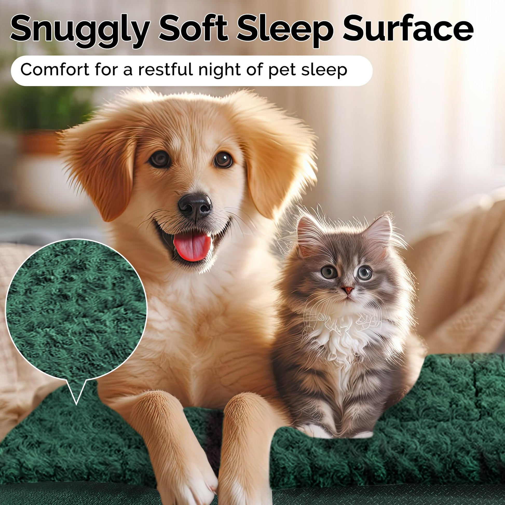 Dog Bed Mat for Small/Medium/Large Dogs Sleeping, Soft, Durable Crate