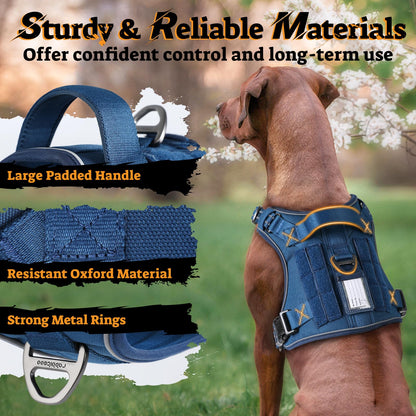 rabbitgoo Dog Harness Medium Sized No Pull, Tactical Service Pet Vest