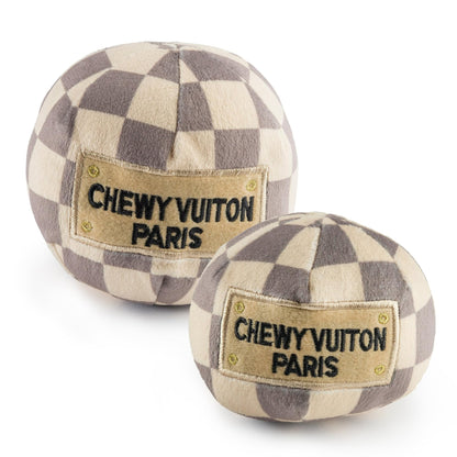 Haute Diggity Dog Chewy Vuiton Ball Plush Squeaky Dog Toy
