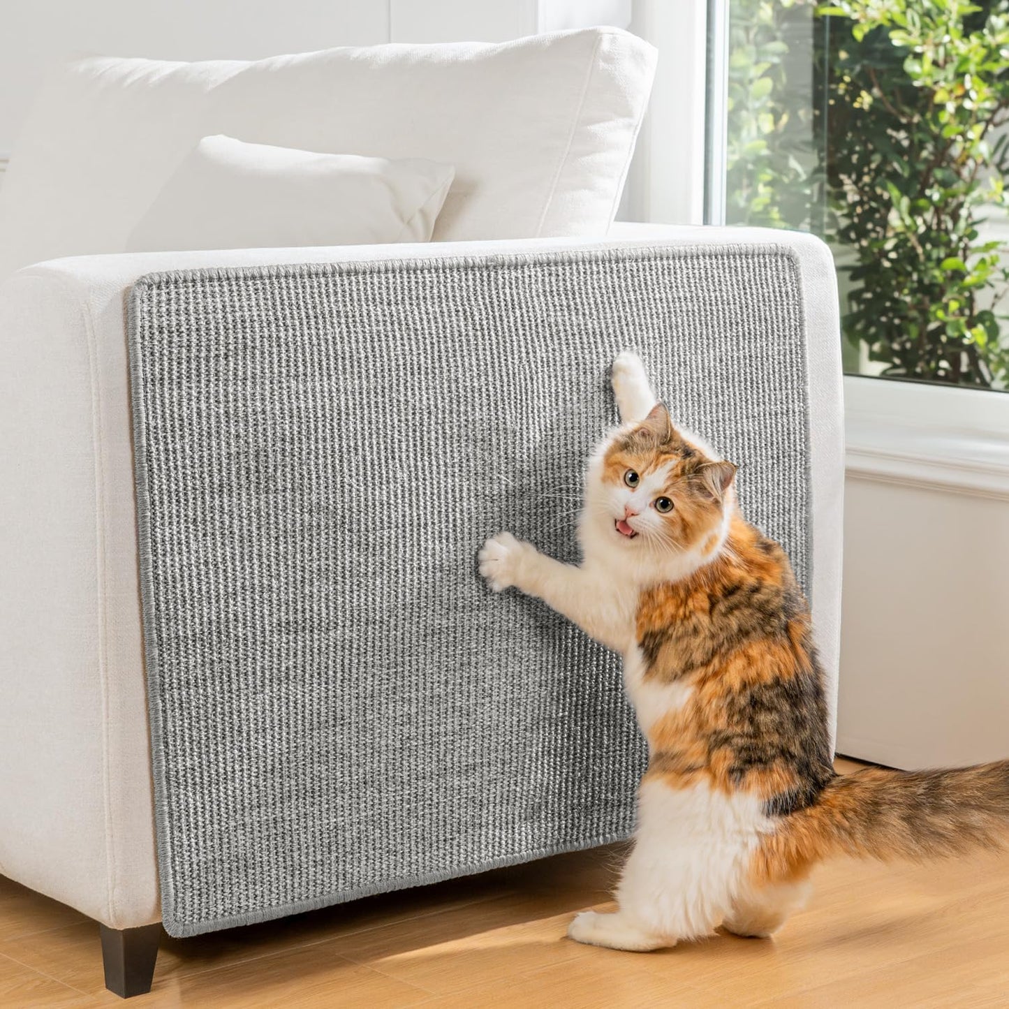 Conlun Cat Scratcher Mat,Natural Sisal Cat Scratch Pad with Pad