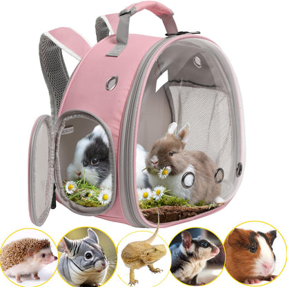 Hamster Backpack Carrier, Bearded Dragon Carrier Backpack with Carrier