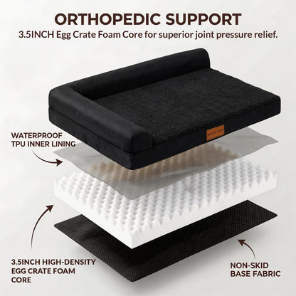 Patas Lague Orthopedic Jumbo Dog Bed for Extra Large Dogs X40'' Bed
