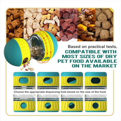 BSISUERM Dog Treat Dispensing Puzzle Toy Adjustable Food Ball