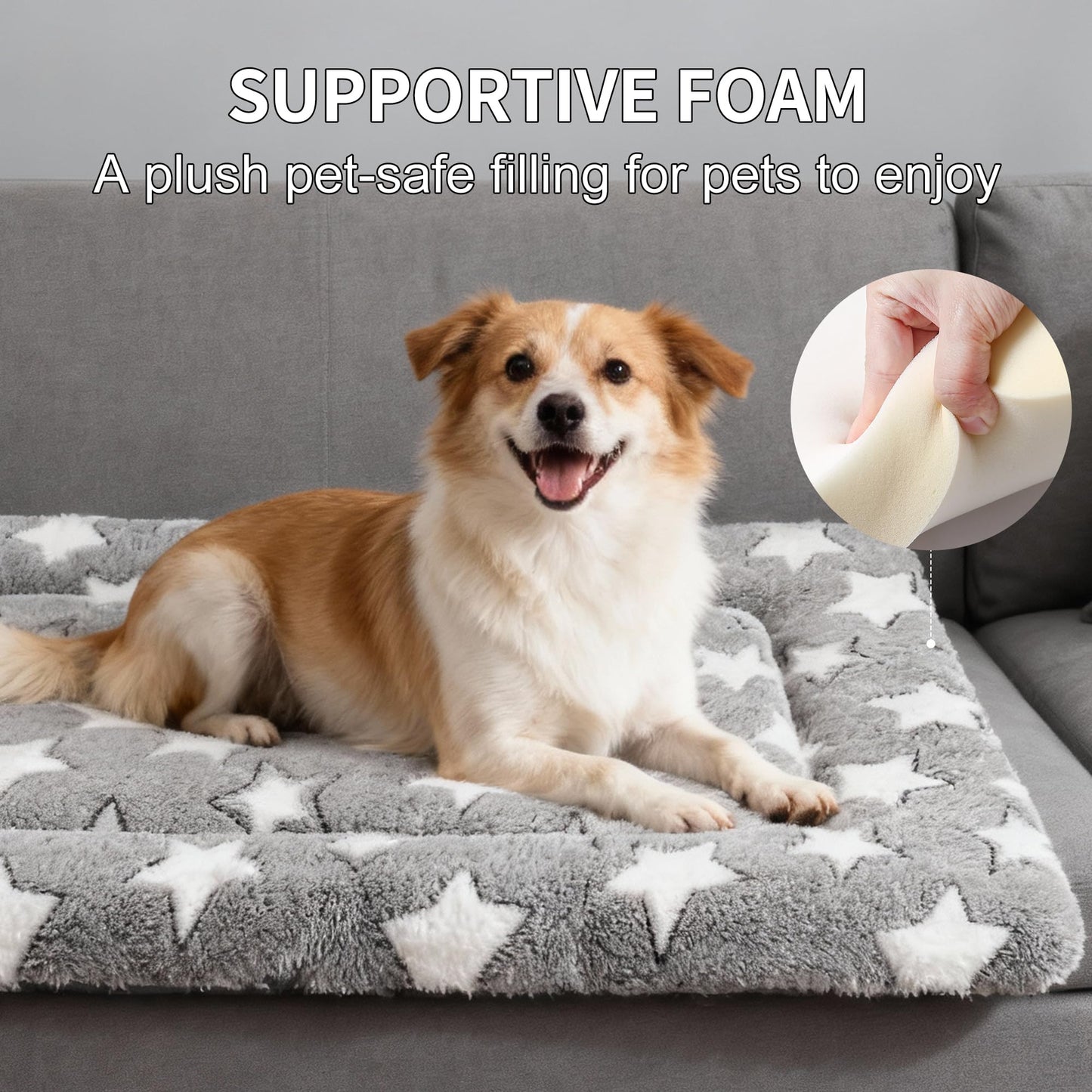 Dog Bed Mat Comfortable Kennel Pad, Crate Bed Mat Crate