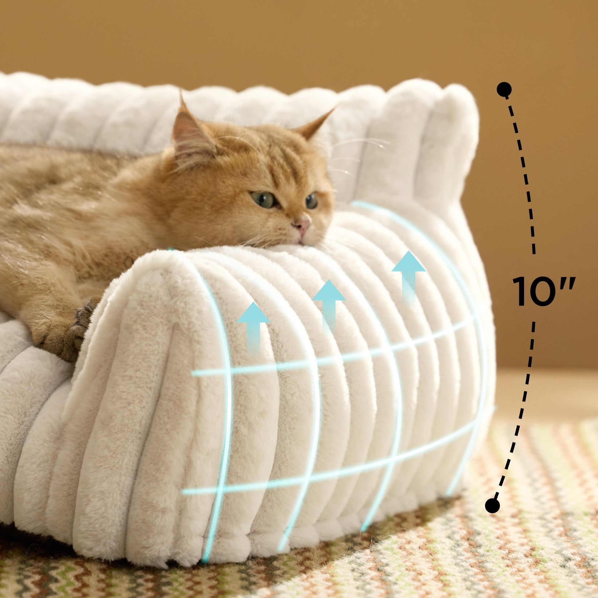 Bedsure ComfyFleece™ Cute Cat Couch for Pets As Seen on TV on Cover