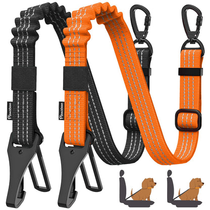 Pawaboo 2Pack Dog Seatbelt for Car, 3-in-1 Dog Car Seat Belt Seat