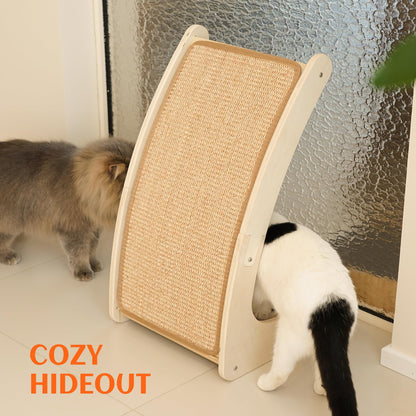 PETKARAY Cat Scratcher, Sisal Cat Scratch Pad, Curved Scratching Board