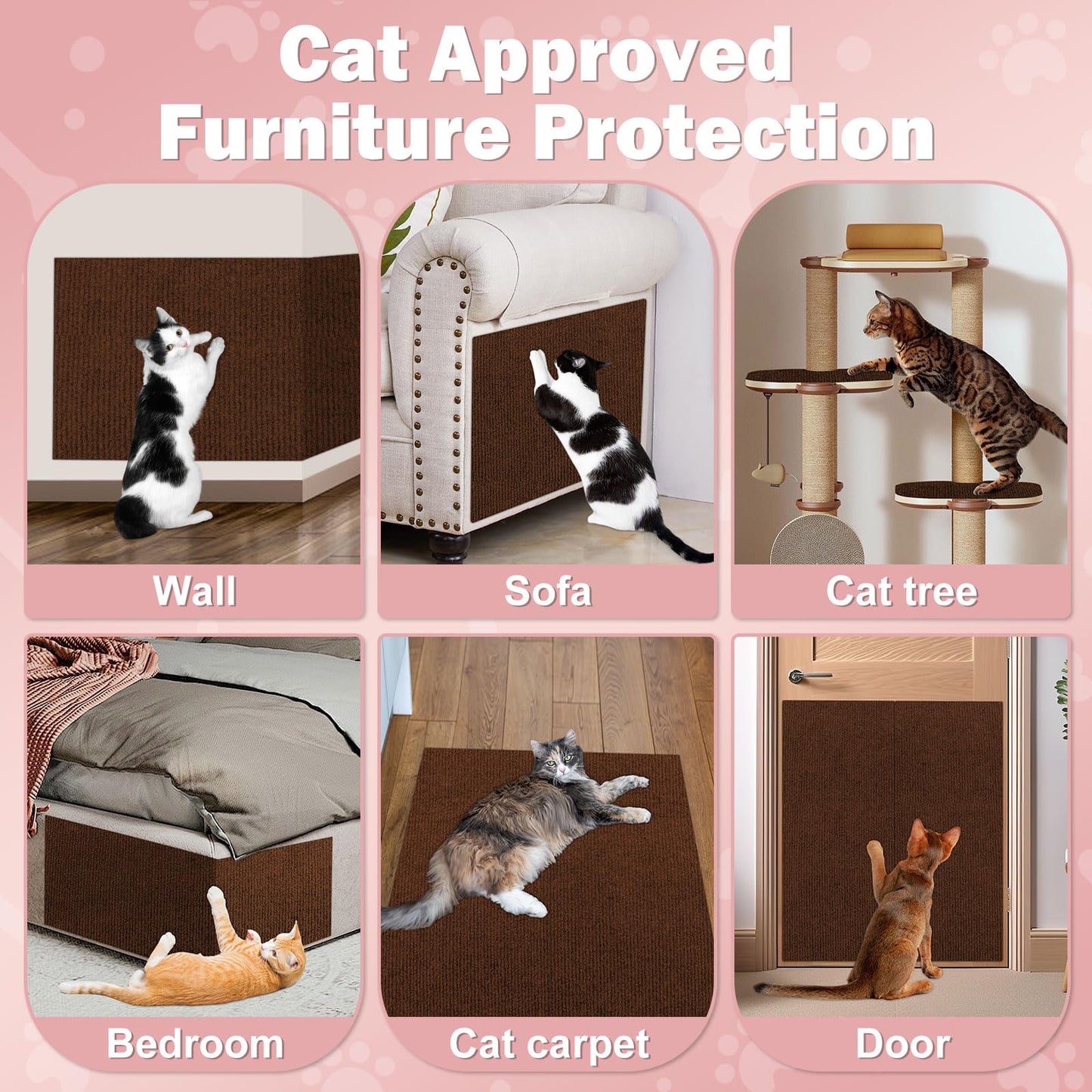 ENONCI Anit Cat Scratch Couch Furniture Protector,78.7x15.8 Cat Board