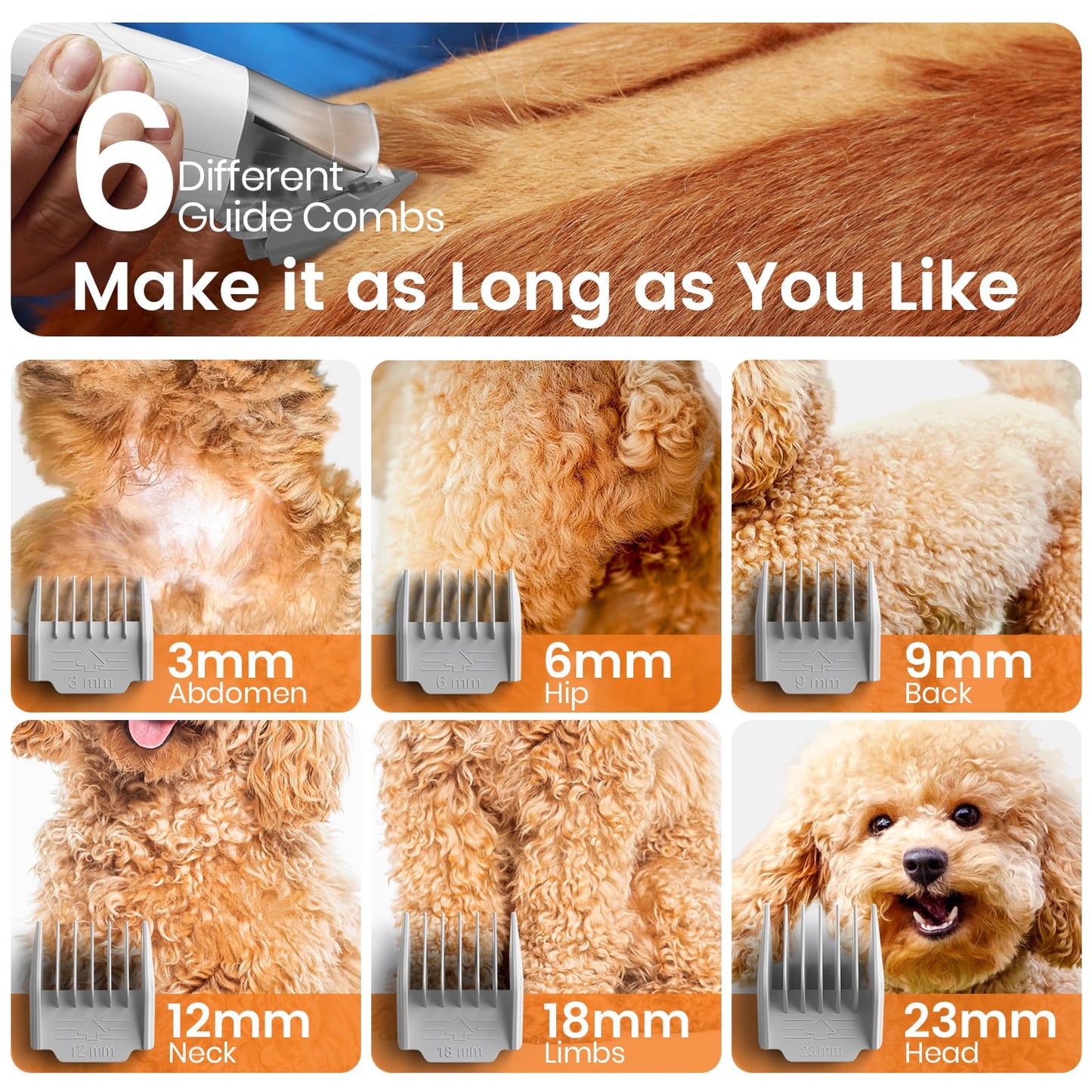 oneisall Dog Grooming Vacuum, Pet Grooming Vacuum with Clipper Clipper