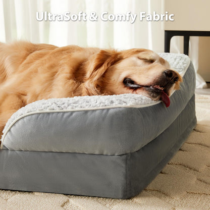 LEXTRO Orthopedic Dog Beds for Large Dogs, Extra Large Dog Bed, Bed