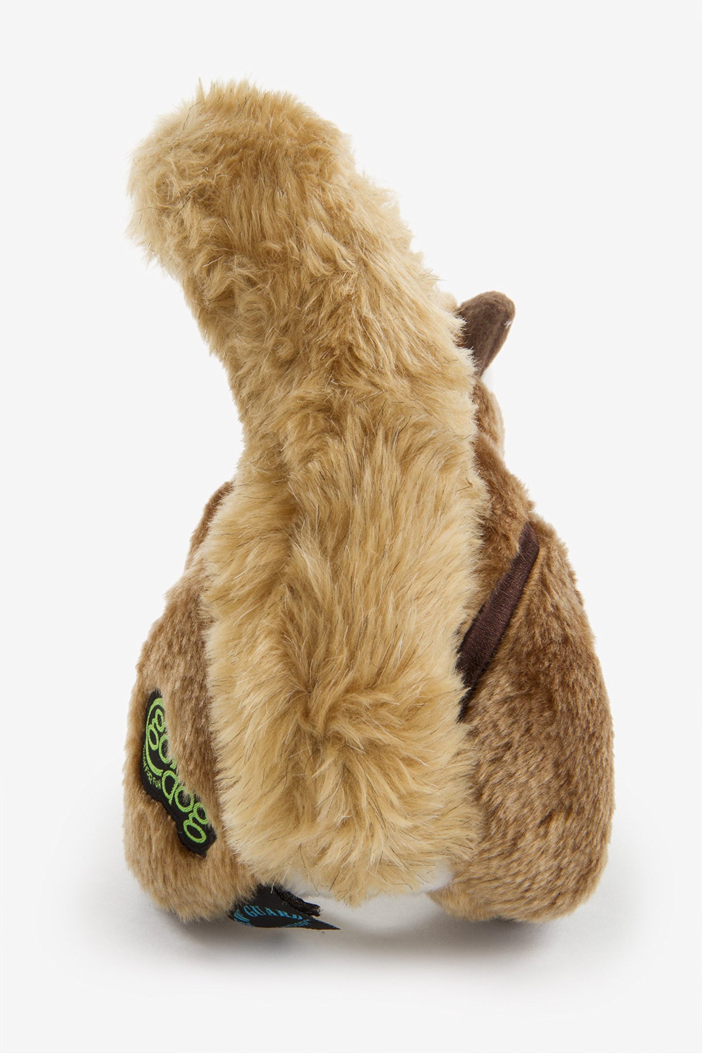 goDog Wildlife Chipmunk Squeaky Plush Dog Toy, Chew Guard Plush