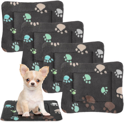 Tuanse 4 Pack Ultra Soft Dog Cat Bed Mat Small Animal Guinea Pig Crate