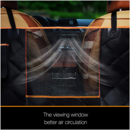 iBuddy Luxury Dog Car Seat Cover for Back Seat Breathable Mesh Seat