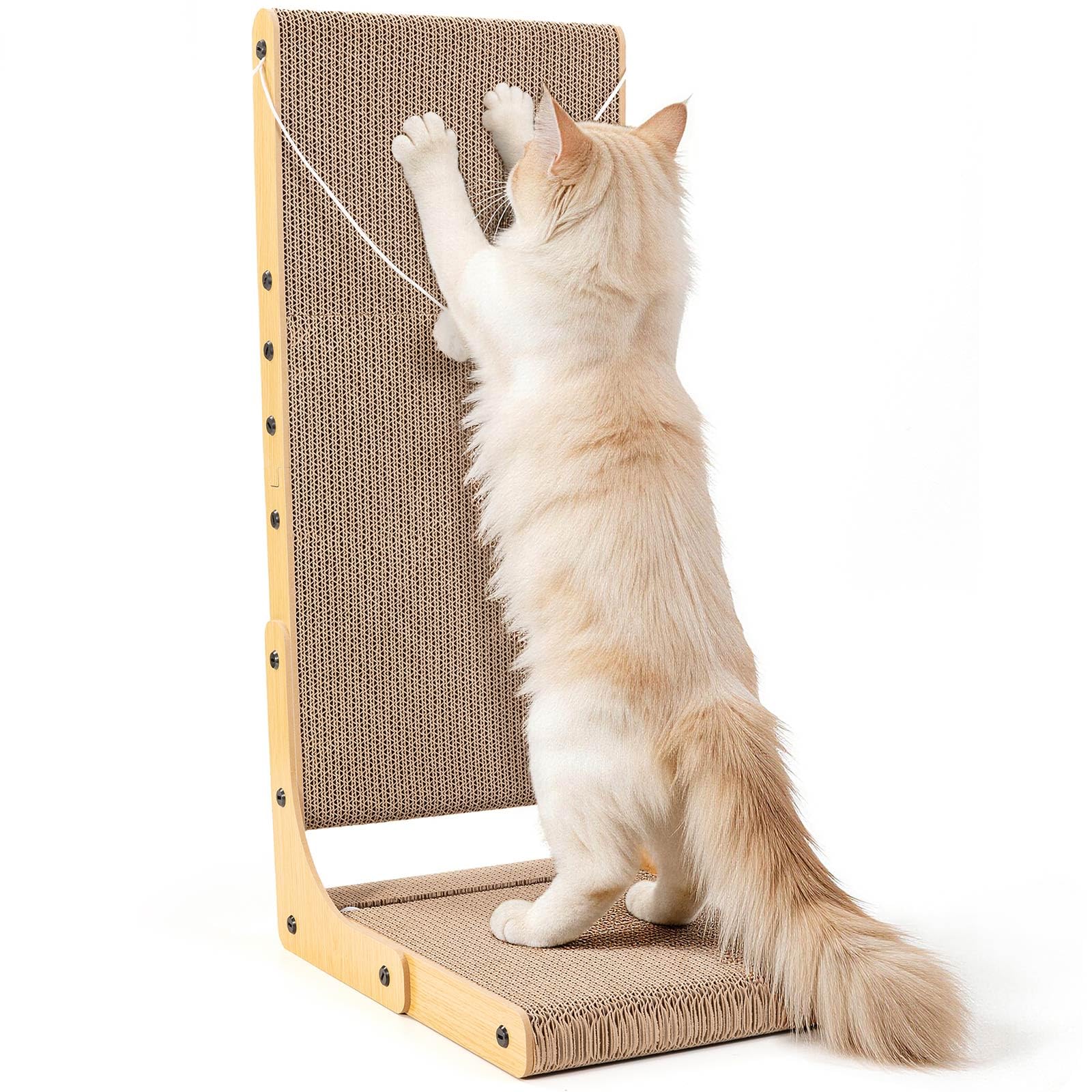 Markarbarka Reinforced Cat Scratcher, L-Shaped Wall Mount Pad