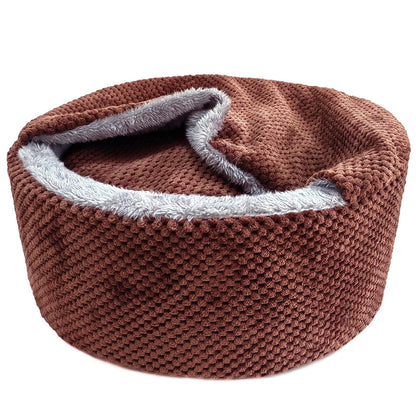 Winsterch Large Cat Cave Soft, Enclosed Washable for Bed