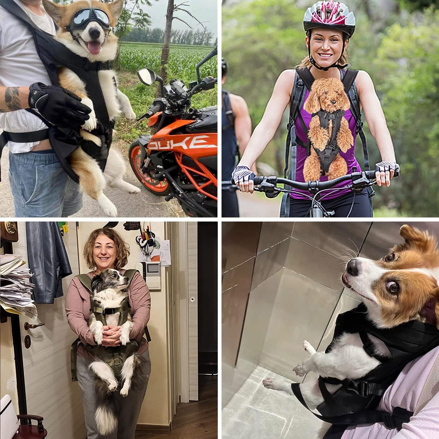 PetBonus Pet Front Dog Carrier Backpacks, Adjustable Pet Backpack