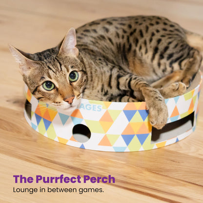 Catstages Bowl Track Scratcher Cat Ball-Track Toy, Scratcher