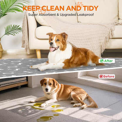 Baodan Washable Pee Pads for Dogs, 2 Pack Large Reusable Puppy Mat