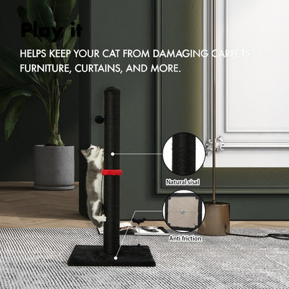 MECOOL Cat Scratching Post Sisal Scratch Posts with Hanging Ball Posts