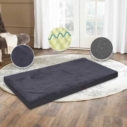 MIHIKK Waterproof Human Dog Bed Orthopedic Dog Beds for Crate