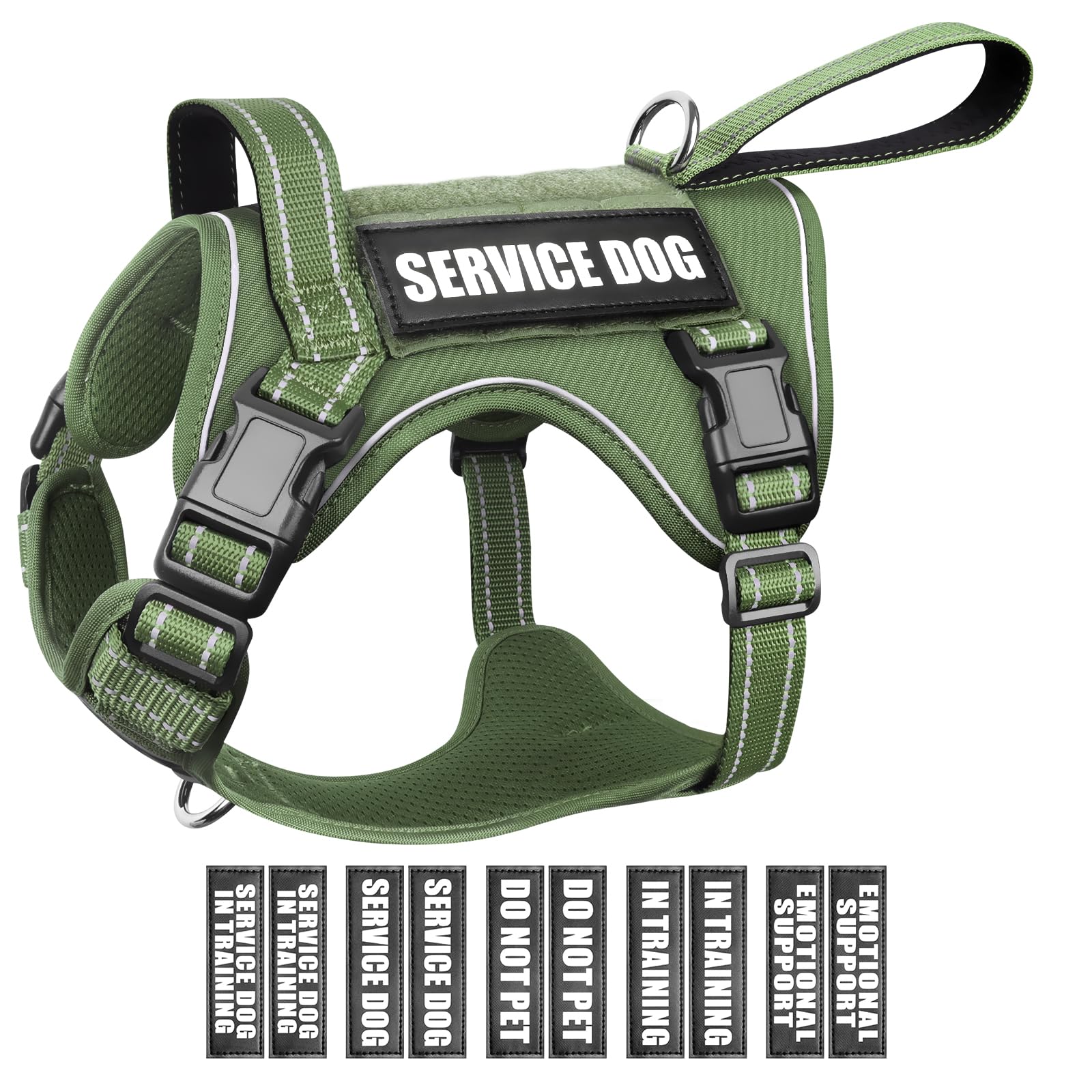WINSEE Tactical Dog Harness, No Pull Dog Harness