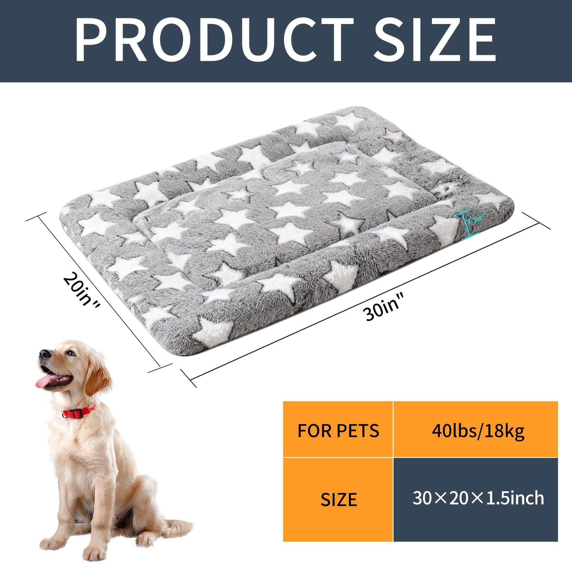 Dog Bed Mat Comfortable Kennel Pad, Crate Bed Mat Crate