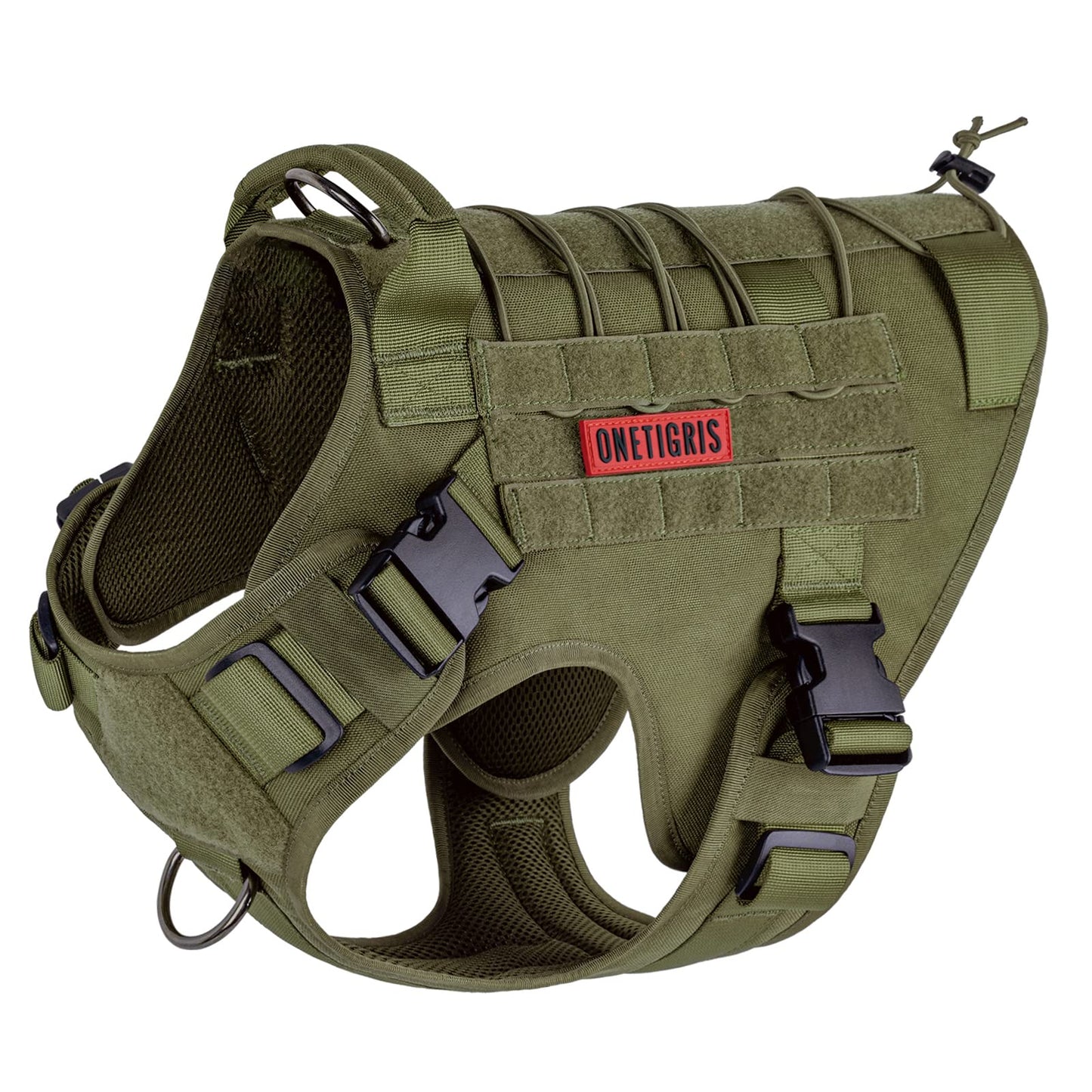 OneTigris Dog Harness, Tactical Dog Harness No-Pull Breathable Harness