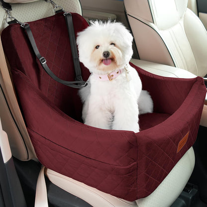 WOOAIDAGG Dog Car Seat for Medium Sized Dogs Up to ,Comfy Pet Seat