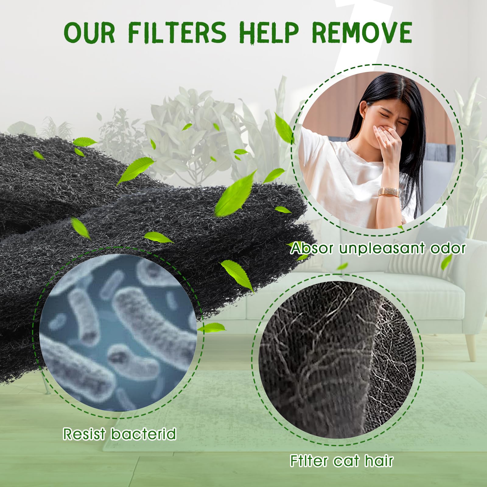 QUEARN 12 Pack Thickness Carbon Filters Compatible with Model 4, Box
