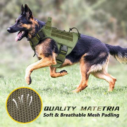 WINGOIN Tactical Dog Harness for Extra Large Dogs, Heavy Duty Harness