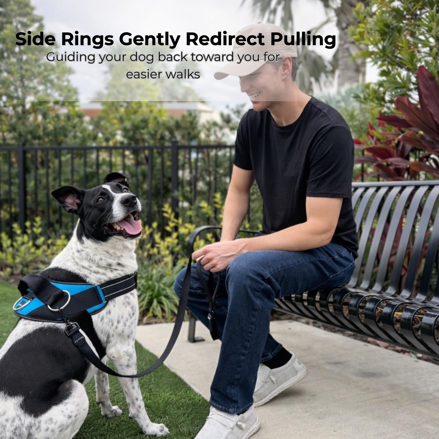 ShawnCo Essential Dog Harness, No-Pull Pet Vest with 3 Leash Leash