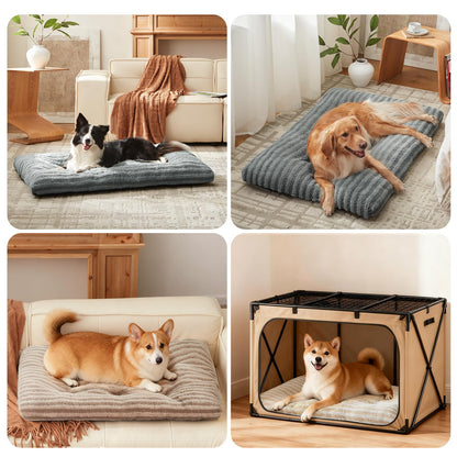 FURTIME Washable Small Dog Bed, Deluxe Dog Crate Beds Comfy Crate