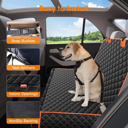 MIXJOY Dog Seat Cover for Back Seat Waterproof Dog Seat Covers Seat