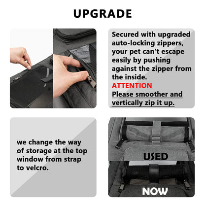 GAPZER Cat Carriers for Large Cats + Soft Pet Carrier