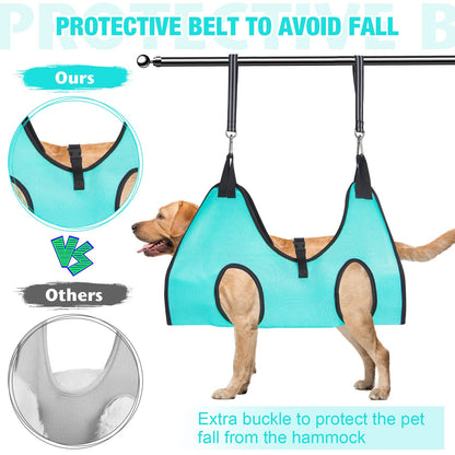 ATESON Dog Grooming Hammock Upgrade Pet Grooming Harness for Nail