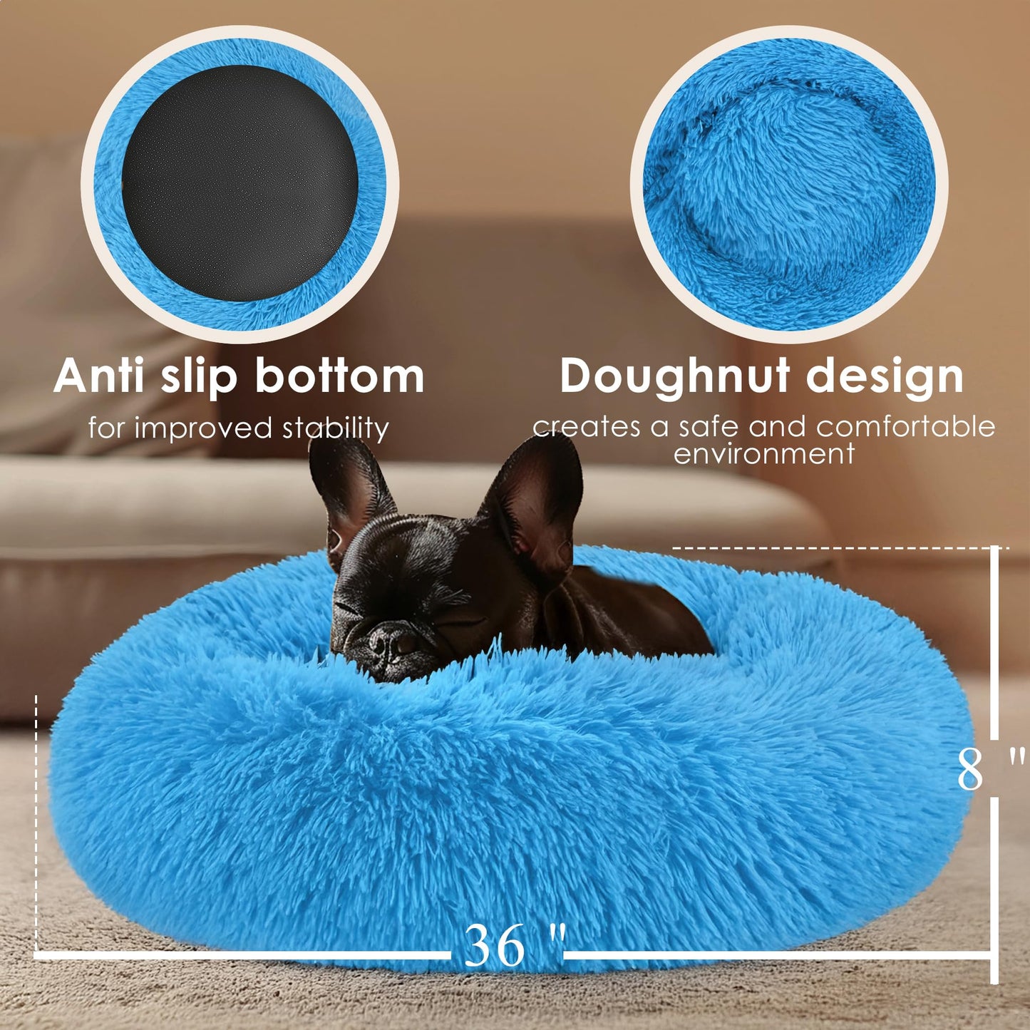 Extra Large Dog Beds, Human Dog Anxiety Relief Comfort Bed