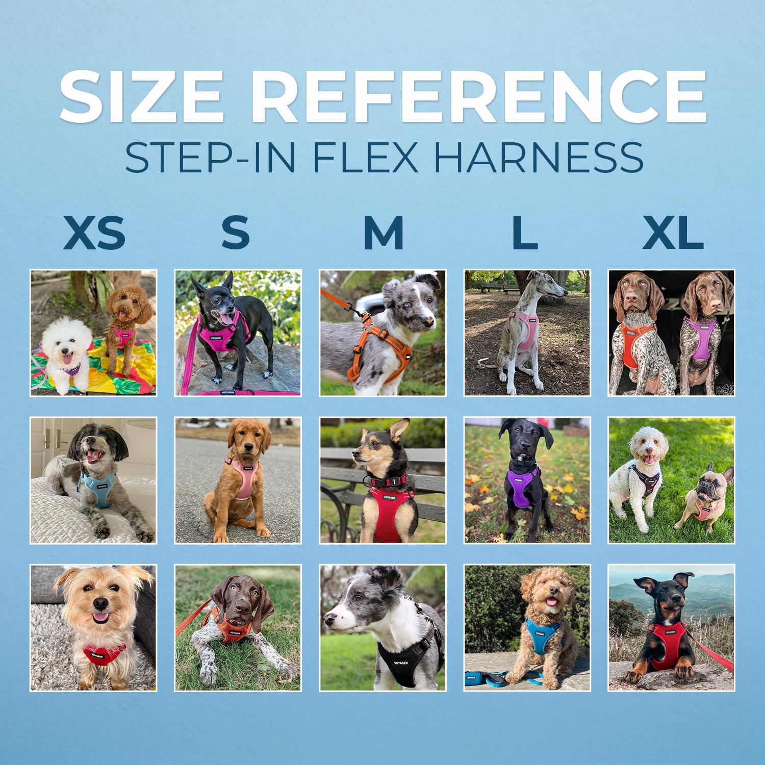 Best Pet Supplies Voyager Adjustable Step-in Flex Breathable Mesh Set