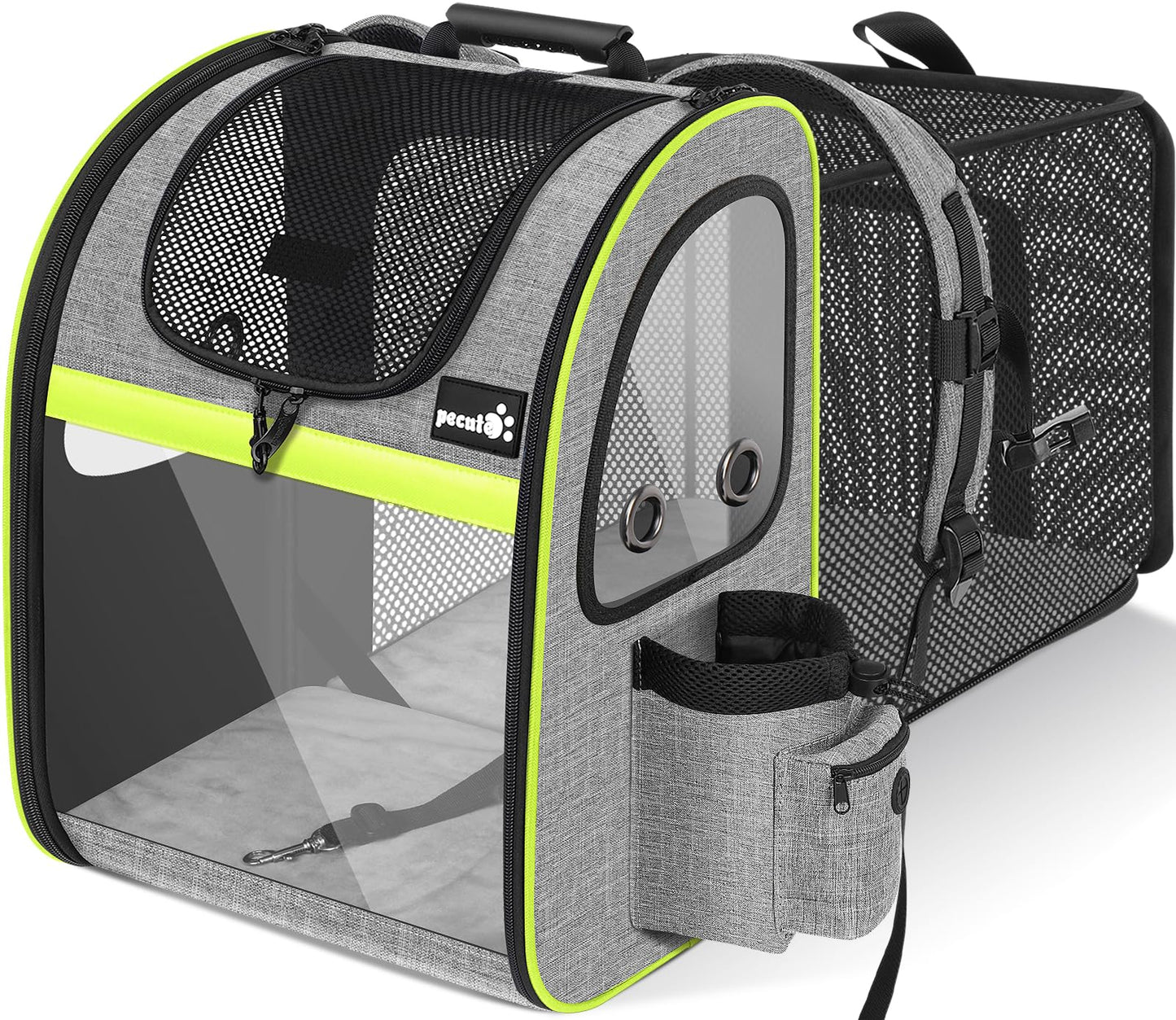 Pecute Pet Carrier Backpack, Cat Backpack Carrier, Expandable Carrier