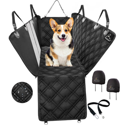Meadowlark Dog Car Seat Cover with Mesh Window, Heavy-Duty Pet Seat