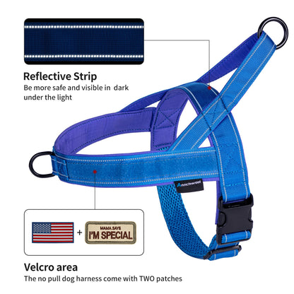 Annchwool No Pull Dog Harness with Soft Padded Harness